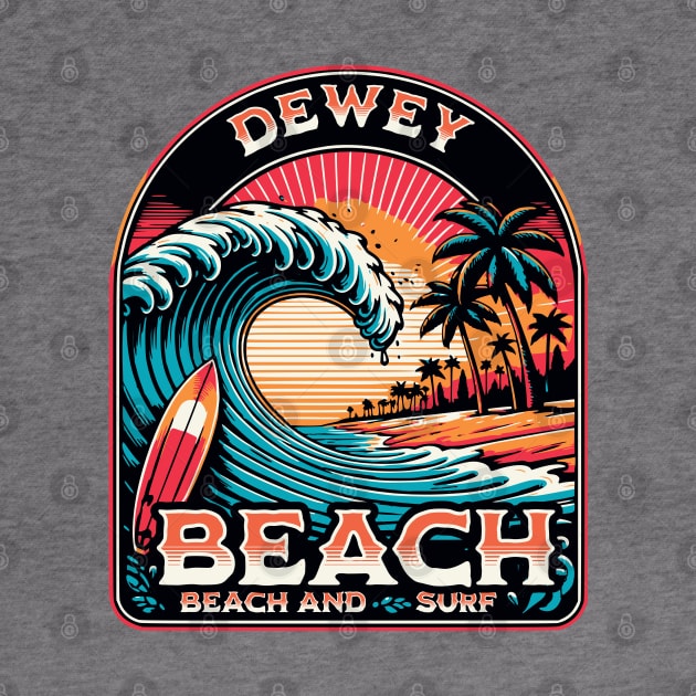 Dewey Beach Surf by Dauberman Graphic Design